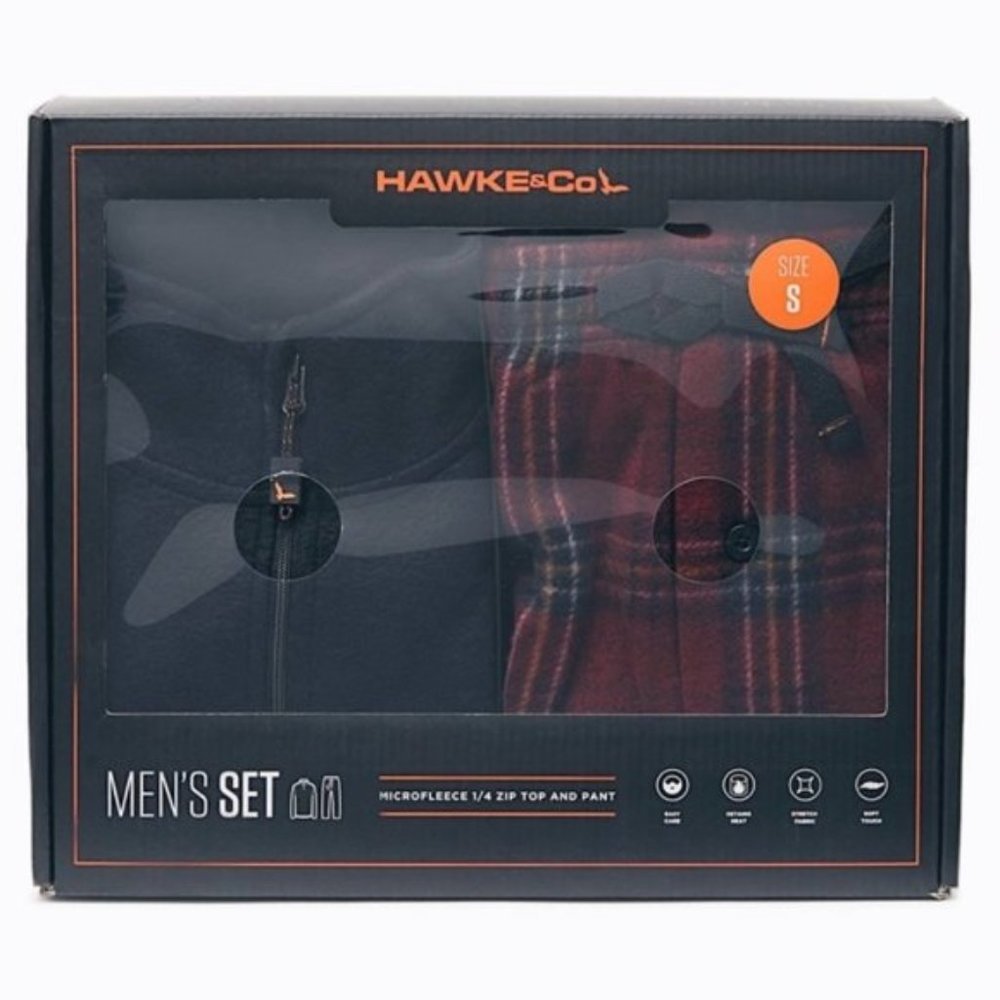 Men Microfleece Set 1/4 Zip Top And Pant